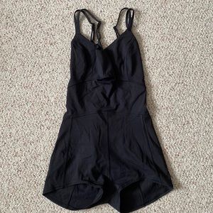Lululemon Purr-Suit Onesie Black Bodysuit